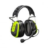 3M PELTOR WS ALERT X Headset heldergele kappen met hoofdband compatibel met mobiele app