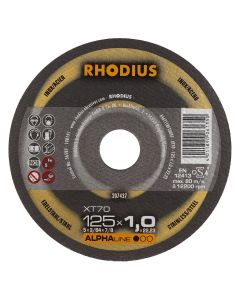 Rhodius XT70 doorslijpschijf 125 x 1,0 mm